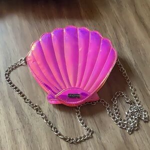 Skinny dip pink shell purse